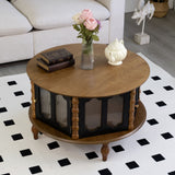 Round 3 Door Storage Coffee Table For Living Room