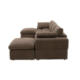 Sectional, Large Arms, Toss Pillows Included