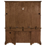 Stigham - 5 Drawer Credenza With Hutch - Oak