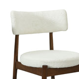 Mid Century Modern Counter Stools, Fabric Upholstered Chairs
