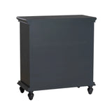 Slade Transitional Colonial 2-Door Cabinet with Lattice Detailing