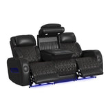 Prime Time - P3 Sofa With I Table, Reading Light, Heat, Massage, LED, And Speaker