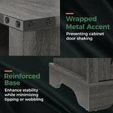 Farmhouse Nightstand, Charging Station & Storage