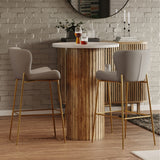 Modern Counter Stool With Upholstered Seat