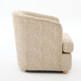 Arm Lounge Chair With Removable Seat Cushion - Light Brown