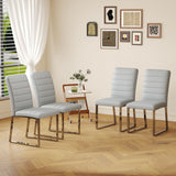 Oversized Dining Chairs (Set of 4) - Light Gray