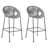 Acapulco - 30" Indoor Outdoor Steel Bar Stool With Rope Set of 2
