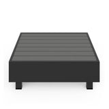 Patio Sectional Set With Modular Armless Chairs And Coffee Table - Gray