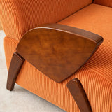 Armrest Accent Chair - Dark Orange