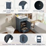 Bathroom Vanity With Sink, Drawer & Soft Closing Door
