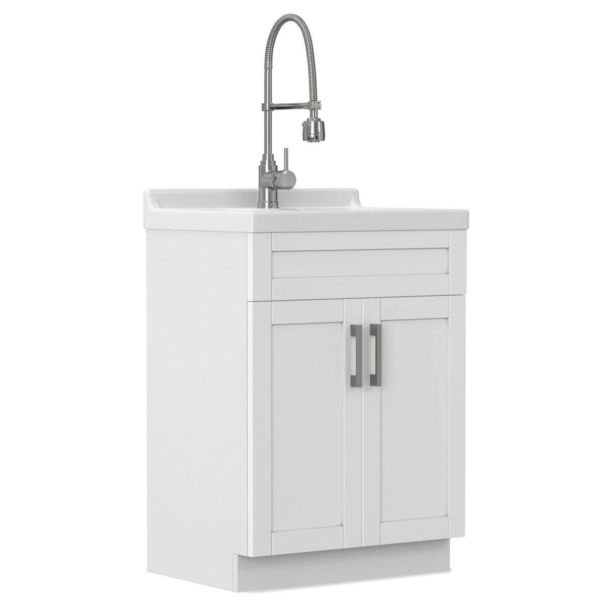 Hennessy - Deluxe Laundry Utility Sink And Cabinet