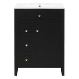 Modern Black Bathroom Vanity With Sink