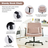 Criss Cross Armrest Office Chair With Wheels
