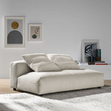 66 Inch Modular Corduroy Upholstered Armless Loveseat - Loveseats available at Alpine Outlets in Denver