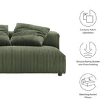 66 Inch Modular Corduroy Upholstered Armless Loveseat - Loveseats available at Alpine Outlets in Denver