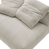 66 Inch Modular Corduroy Upholstered Armless Loveseat - Loveseats available at Alpine Outlets in Denver