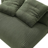 66 Inch Modular Corduroy Upholstered Armless Loveseat - Loveseats available at Alpine Outlets in Denver