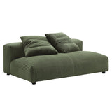 66 Inch Modular Corduroy Upholstered Armless Loveseat - Loveseats available at Alpine Outlets in Denver