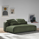 66 Inch Modular Corduroy Upholstered Armless Loveseat - Loveseats available at Alpine Outlets in Denver