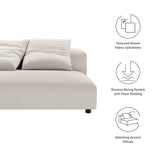 66 Inch Modular Upholstered Fabric Armless Loveseat - Loveseats available at Alpine Outlets in Denver