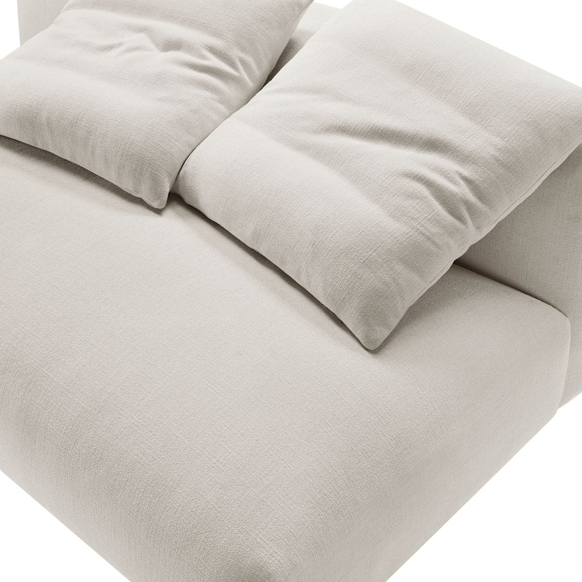 66 Inch Modular Upholstered Fabric Armless Loveseat - Loveseats available at Alpine Outlets in Denver
