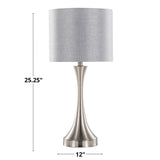 Lenuxe - Contemporary Table Lamp Built In USB Port (Set of 2)