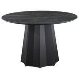 Dorgan - 5 Piece Round Dining Set - Black