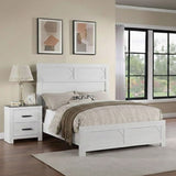 Transitional Bed With High Headboard