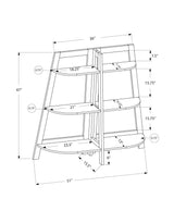 Bookshelf, Bookcase, Etagere, 3 Tier, For Office, Contemporary & Modern - Etageres - Alpine Outlets