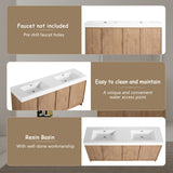 Freestanding Bathroom Vanity With Sink, Soft Close Doors
