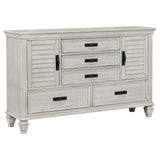 Lockeford - 4 Piece Queen Size Bedroom Set With Coordinated Mirror - White