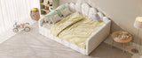 Shell Shaped Upholstered Daybed Frame With Slats