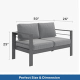 Outdoor Patio Set, All-Weather With Thick Cushions