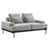 68 Inch Modern Upholstered Fabric Loveseat - Loveseats available at Alpine Outlets in Denver