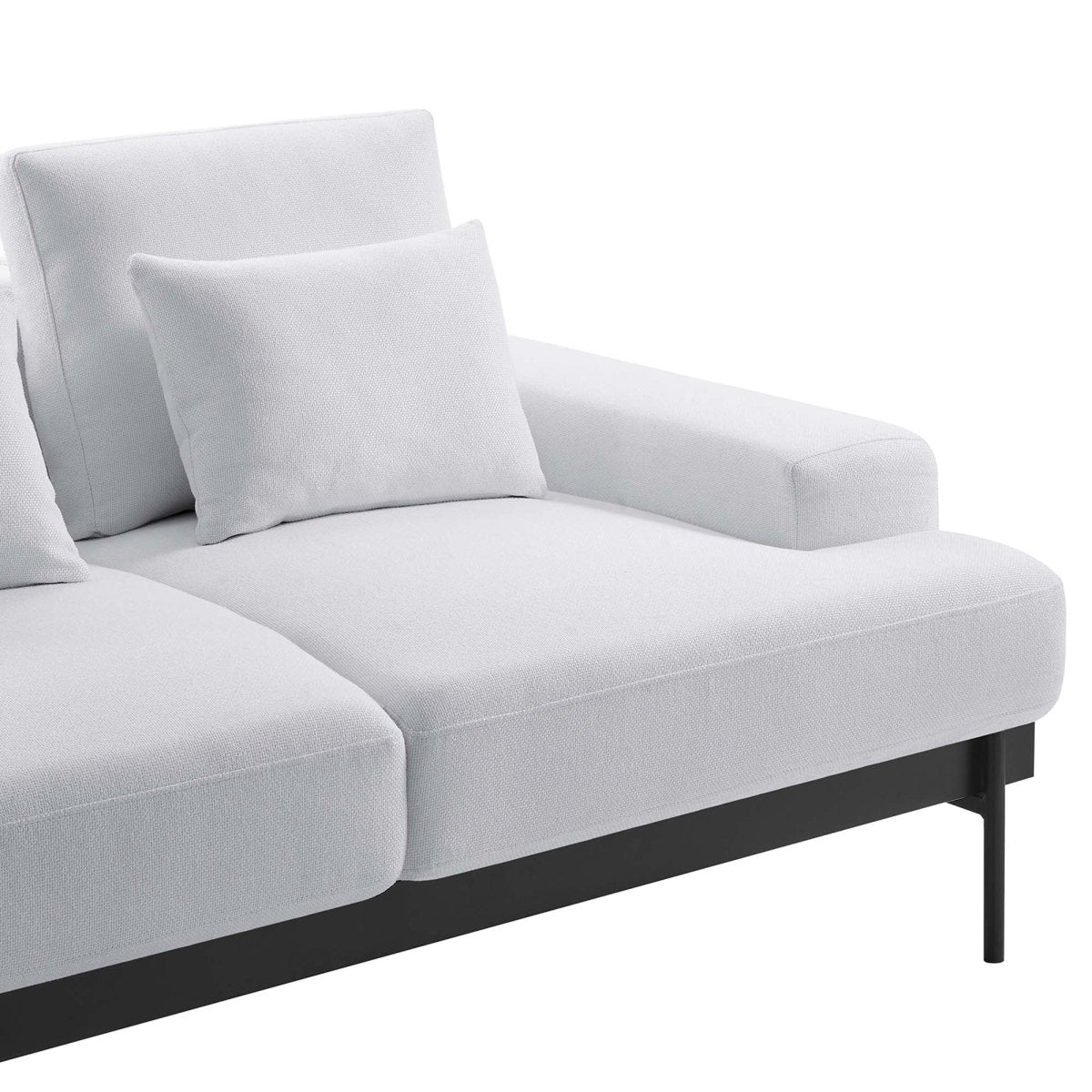 68 Inch Modern Upholstered Fabric Loveseat - Loveseats available at Alpine Outlets in Denver