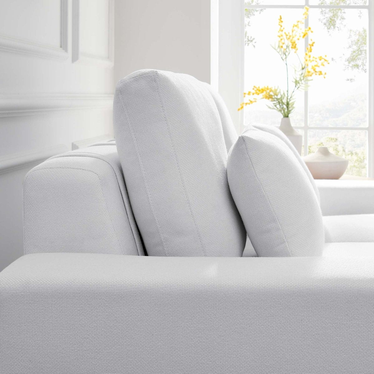 68 Inch Modern Upholstered Fabric Loveseat - Loveseats available at Alpine Outlets in Denver