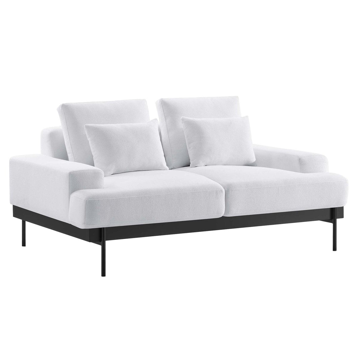 68 Inch Modern Upholstered Fabric Loveseat - Loveseats available at Alpine Outlets in Denver