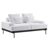 68 Inch Modern Upholstered Fabric Loveseat - Loveseats available at Alpine Outlets in Denver