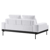 68 Inch Modern Upholstered Fabric Loveseat - Loveseats available at Alpine Outlets in Denver