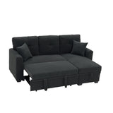 Sleeper Sectional With Pull Out Bed, Reversible Chaise