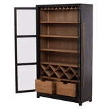 Merlot - Cabinet - Light Brown / Black