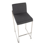 Fuji - Contemporary And Modern Elegance High Back Barstool