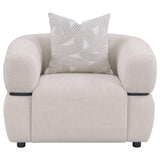 Ramsay - Round Arm Accent Chair - Beige