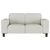 Xana - 2 Piece Upholstered Track Arm Sofa Set - Greige