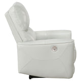 Dove Upholstered Power Recliner Chair With Smooth Power Recline And USB Charging - Gray