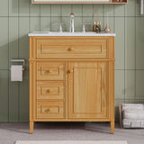 Bathroom Vanity With Flip Out Drawer, 2 Soft-Close Drawers