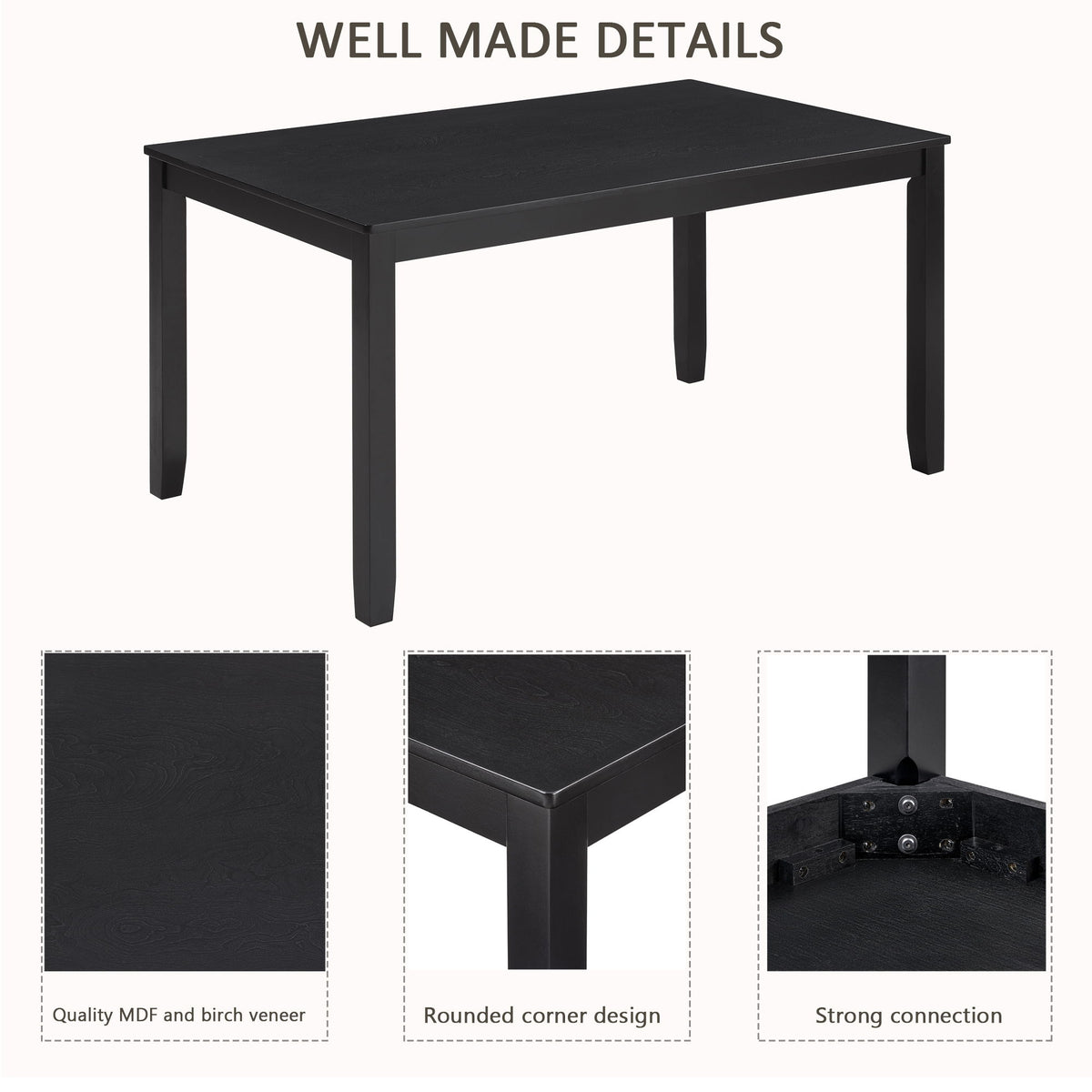 Kitchen Dining Set, Rectangular Dining Table