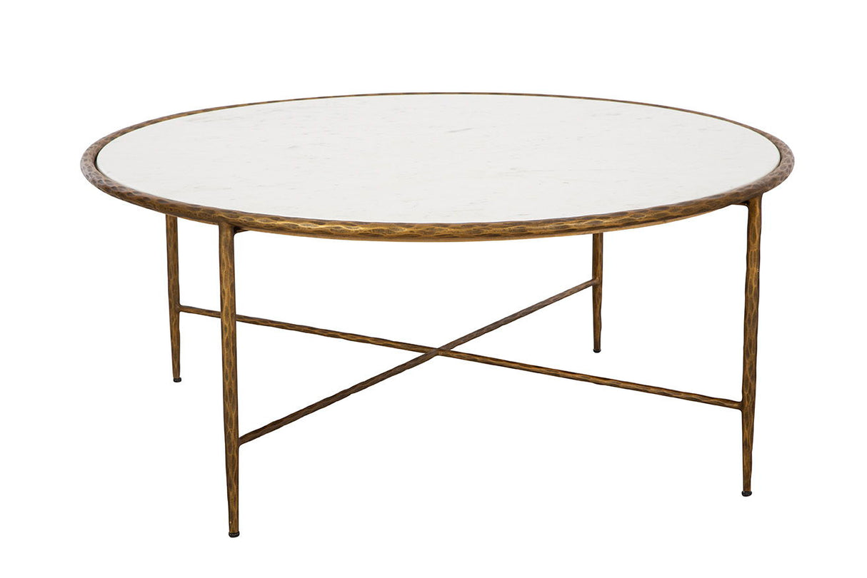 Evelyn - Coffee Table - White / Gold