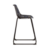 Claire - Canvas Upholstered Counter Chair (Set of 2) - Blue