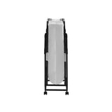 Folding Rollaway Bed With 4" Twin Mattress - White